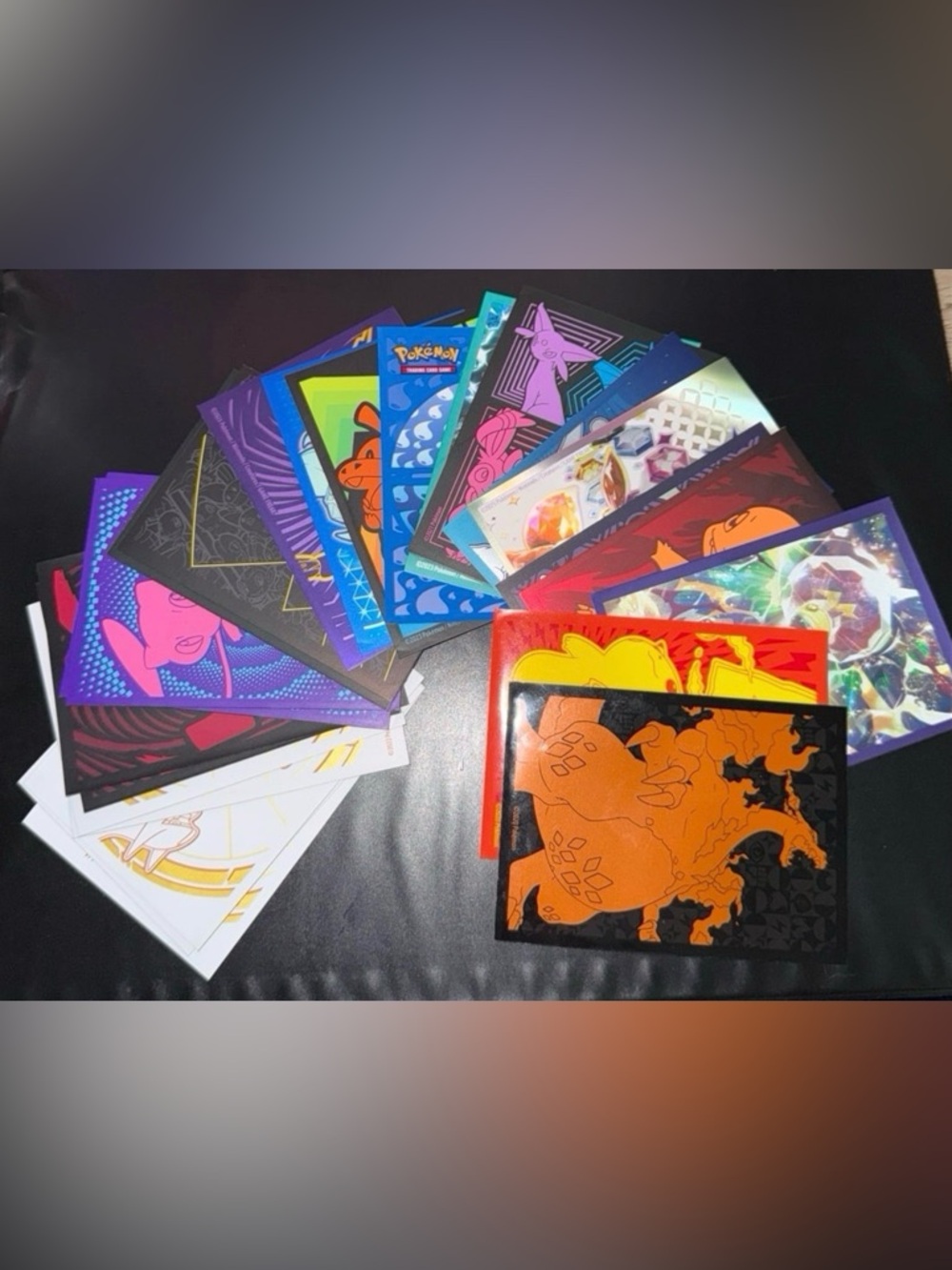 Lot of bundle of (24) Pokemon Sleeves from 2018-2025 artwork for your binder